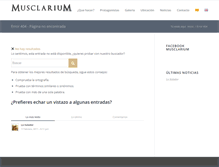 Tablet Screenshot of musclarium.com